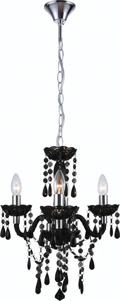 Toolight Toolight, stropné svietidlo 3xE14, EBT005-3CP, čierna, OSW-01240