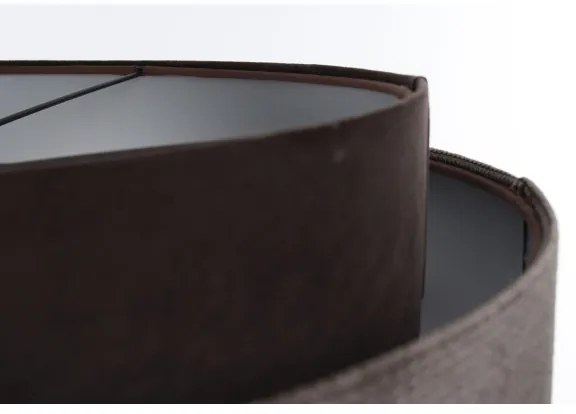 Luster na lanku DOBLO 1xE27/60W/230V pr. 60 cm hnedá/strieborná