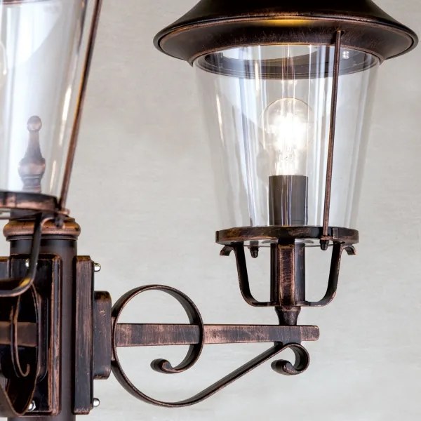 Orion - Vonkajšia lampa KENZO 3xE27/100W/230V IP44 bronz/patina