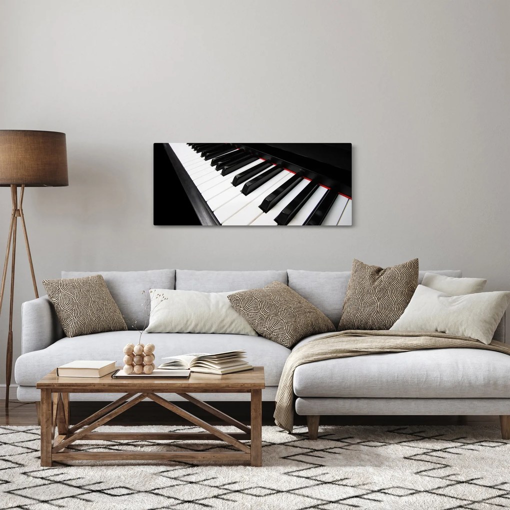 Obraz klávesov piána (120x50 cm)