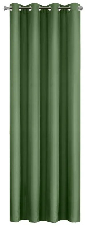 Zelený záves na krúžkoch ADORE 140x250 cm