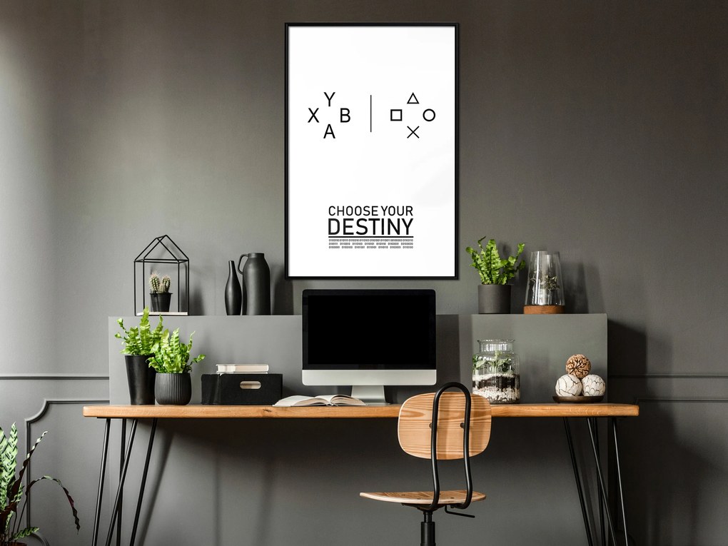 Artgeist Plagát - Choose Your Destiny [Poster] Veľkosť: 30x45, Verzia: Zlatý rám s passe-partout