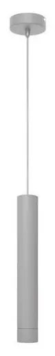 LED Luster na lanku TUBA 1xGU10/4,8W/230V šedá
