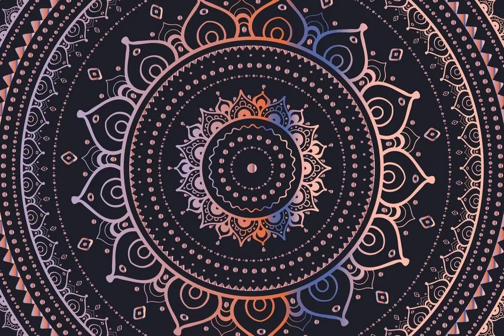Tapeta farebná Mandala - 450x300