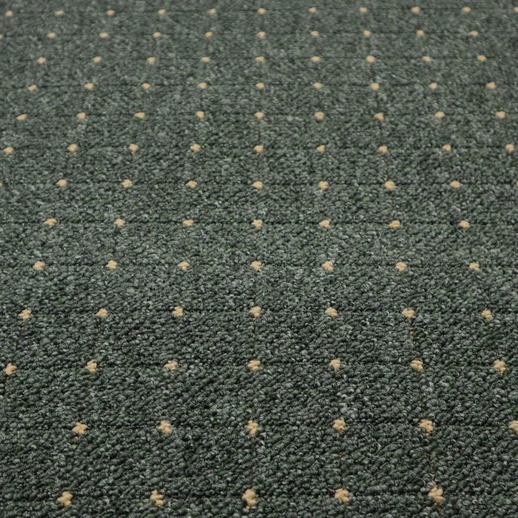 Condor Carpets, Kusový koberec Udinese zelený štvorec, 250x250, zelená, chodba / predsieň