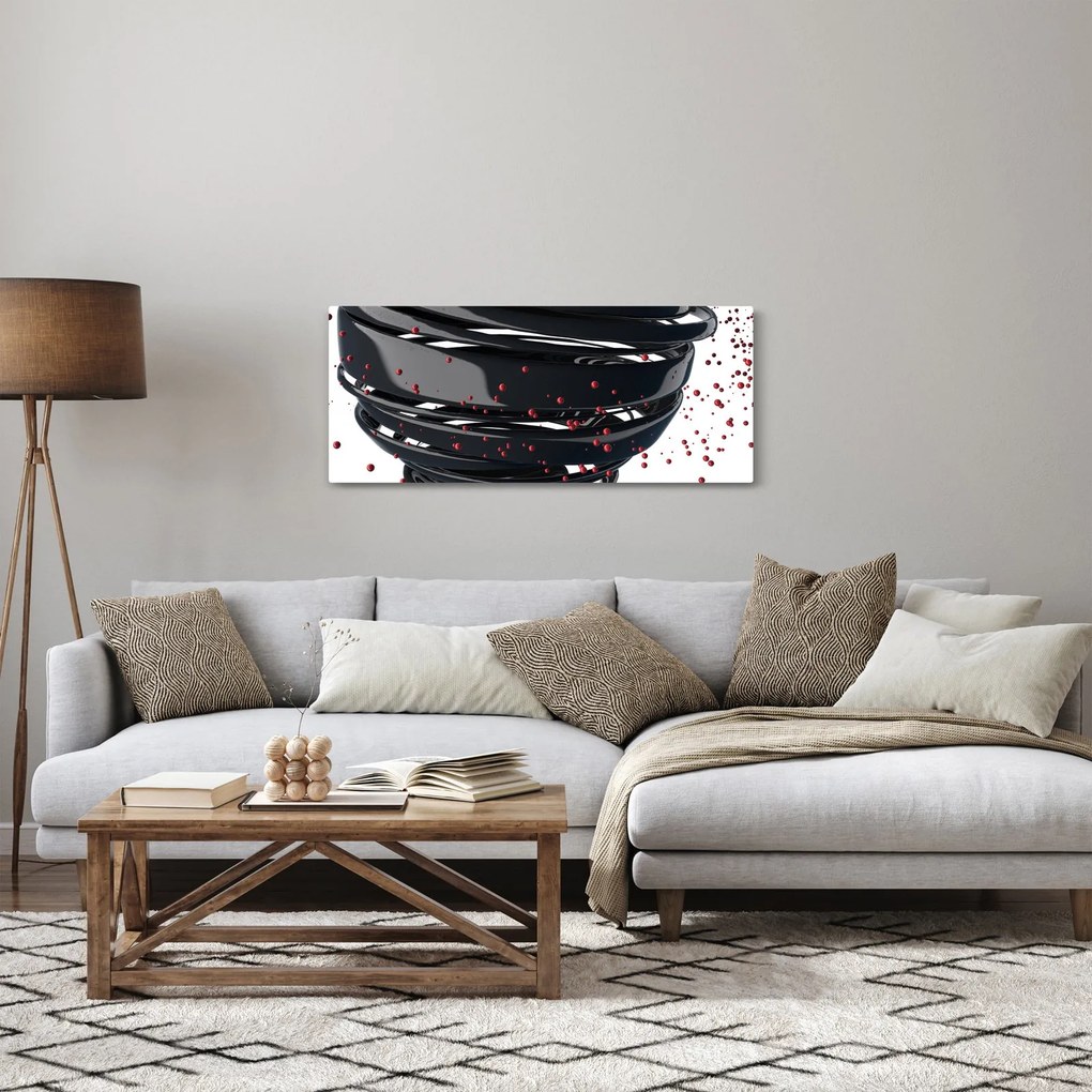 Obraz - Abstrakcia zemegule (120x50 cm)