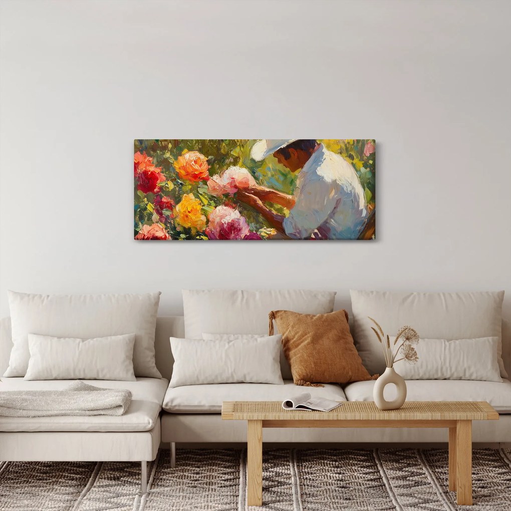 Obraz - Záhradník (120x50 cm)