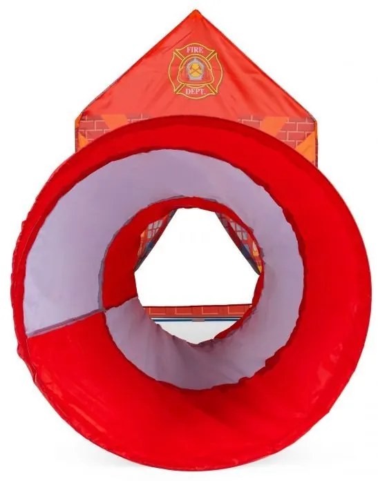 Stan pre deti v dizajne požiarnej stanice s tunelom
