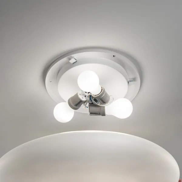 Ideal Lux - Stropné svietidlo SMARTIES 1xE27/42W/230V pr. 33 cm biele