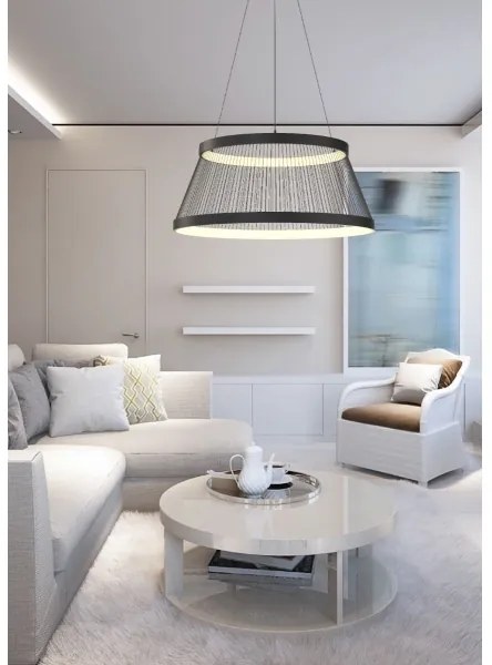 Zuma Line MD3328-2M-3BT - LED Stm. luster BALL LED/53W/230V 2700-6000K čierna + DO