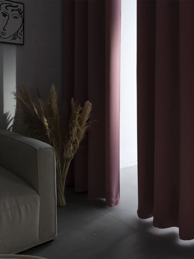 Zatemňovacie závesy Stefano púdrové – 140 × 250 cm (2ks)