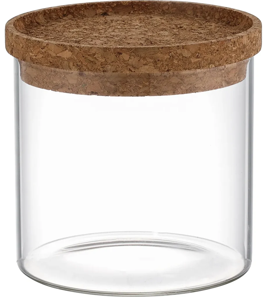 4Home Sklenená dóza na potraviny s vekom Cork, 450 ml, 450 ml