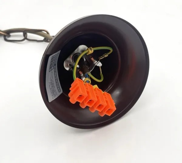 Luster na reťazi ANTON 5xE14/15W/230V bronzový