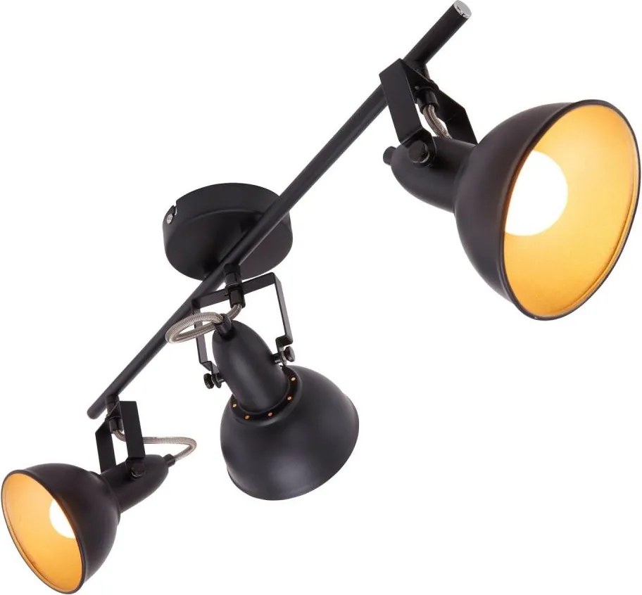 Bodové svietidlo 3xE14/40W/230V čierne