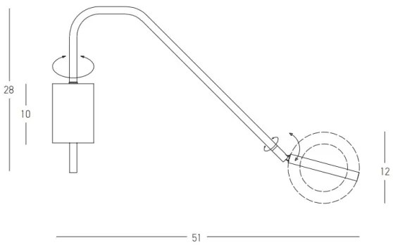 Zambelis 22043 - LED Stmievateľné nástenné svietidlo LED/7W/230V biela