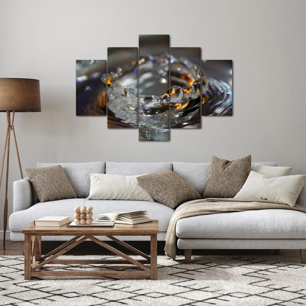 Obraz náramku z kvapiek vody (150x105 cm)