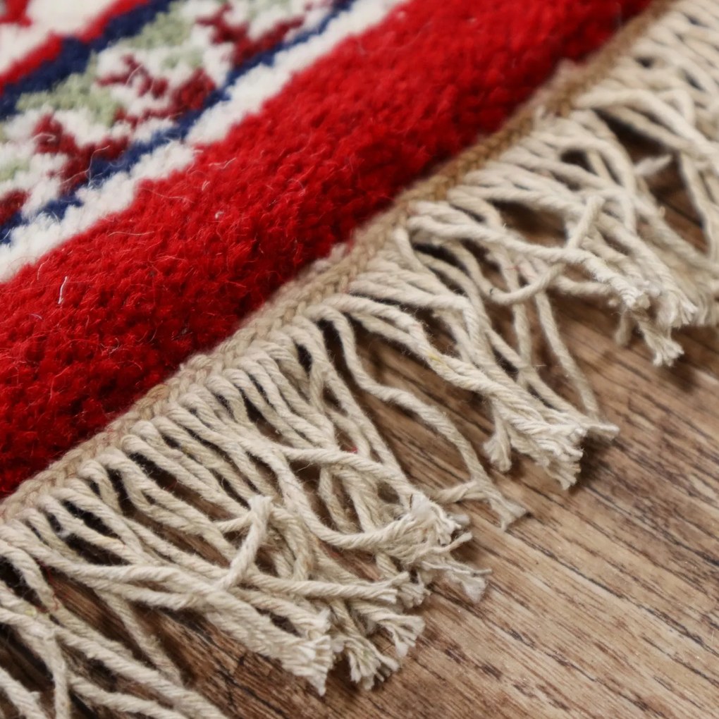 Asra, Kusový ručne tkaný koberec Bidjar red, 90x160, červená, obývacia izba