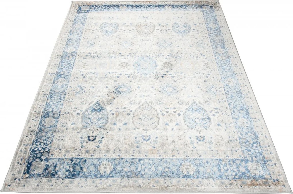 TA Koberec D713B BIELE MODRÉ ÚDOLIE Rozmer: 90X150 cm