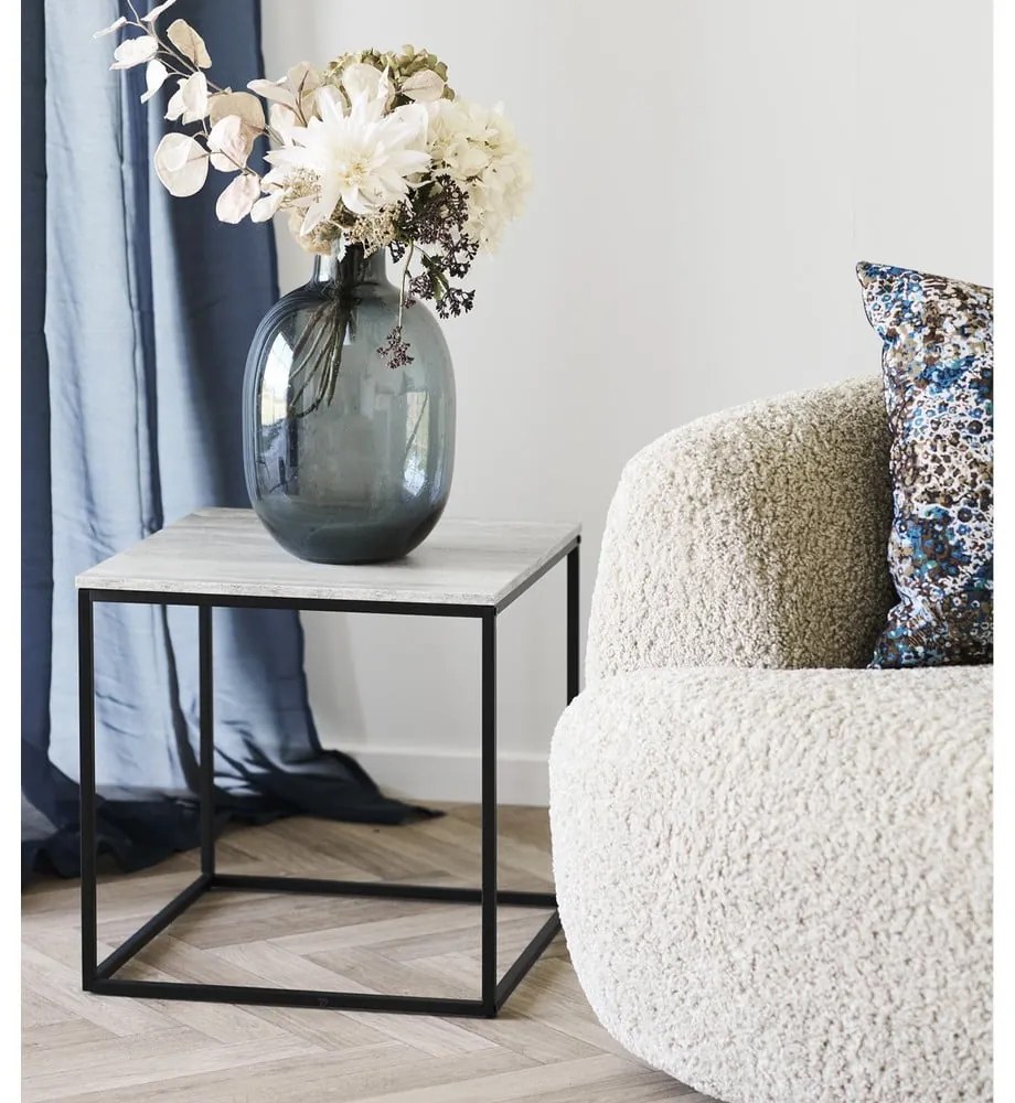 Odkladací stolík v dekore kameňa 45x45 cm Vita – House Nordic