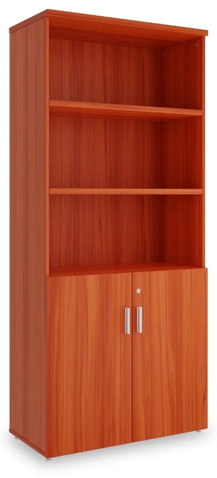 Vysoká skriňa SimpleOffice 80 x 40 x 180 cm, čerešňa