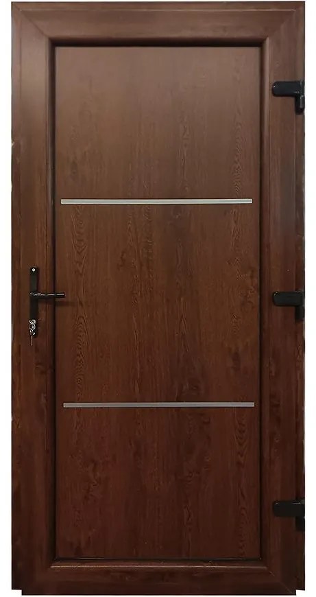 Dvere vchodové Split D35 98x198x7 90P zlatý dub