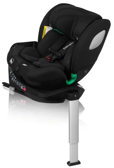 Lionelo - Autosedačka s bázou, otočná BRAAM AIR i-Size 40-150 cm Black Carbon