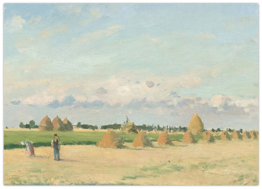 Obraz - Camille Pissarro, Landscape, Ile de France, reprodukcia (70x50 cm)
