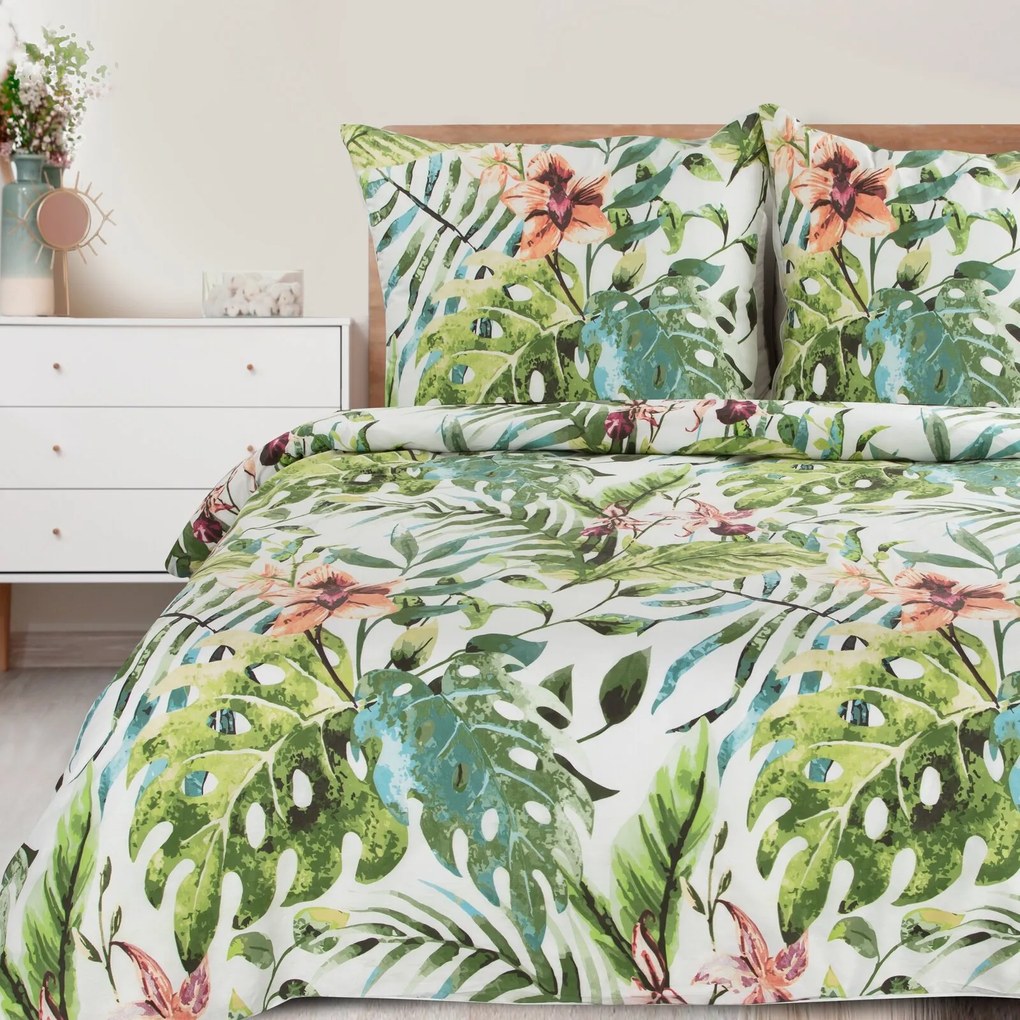 RENFORCÉ OBLIEČKY SONIA40 200X220 CM, 2 KS 70X80 CM LISTY