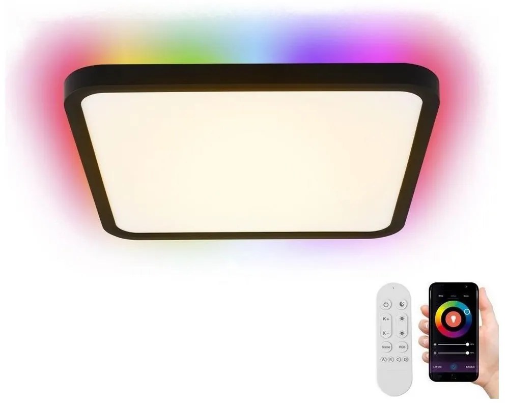 Immax NEO 07167-B40-LED RGBCCT Stmievateľné svietidlo 50W/230V Wi-Fi Tuya černá+DO 07167-B40