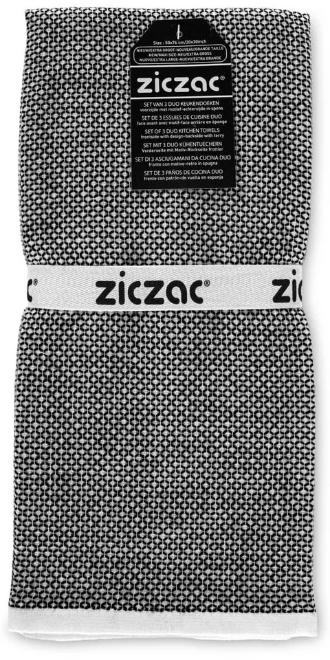 Utierky v súprave 3 ks 50x76 cm Duo Leno – ZicZac