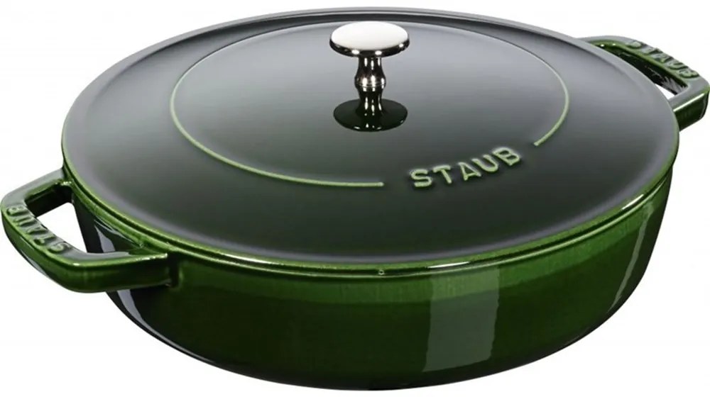 Kastrol STAUB se samopodlévací poklicí 28cm zelený 3,7l