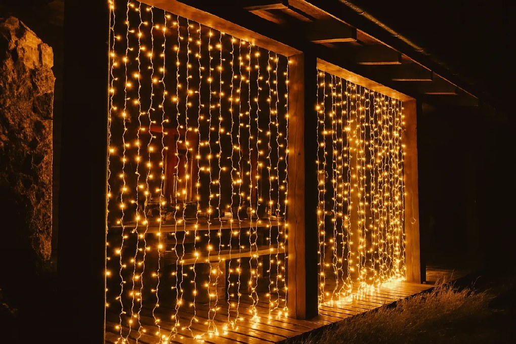 Vianočné svetielka vonkajšie FLASH teplá biela 300 LED