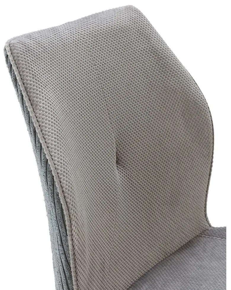 Svetlosivé menčestrové jedálenské stoličky v súprave 2 ks Adaya – Marckeric