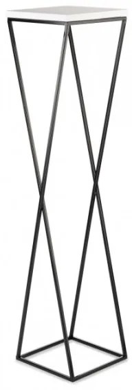 Stojan na kvety LOFT 100x24 cm čierna/biela