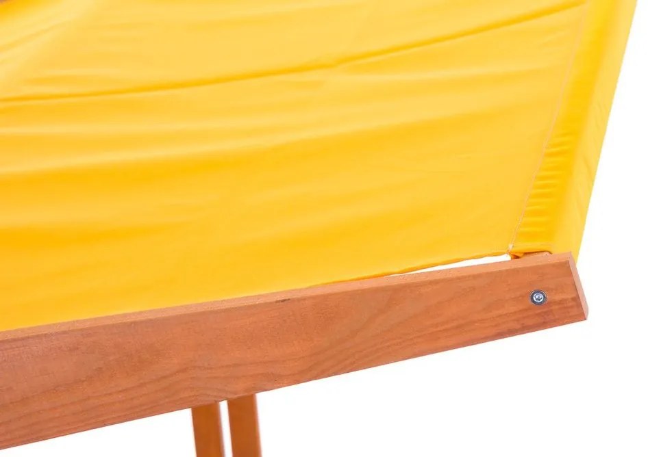 Sun Active Drevené pieskovisko so strieškou Sandy, žlté - 120 cm