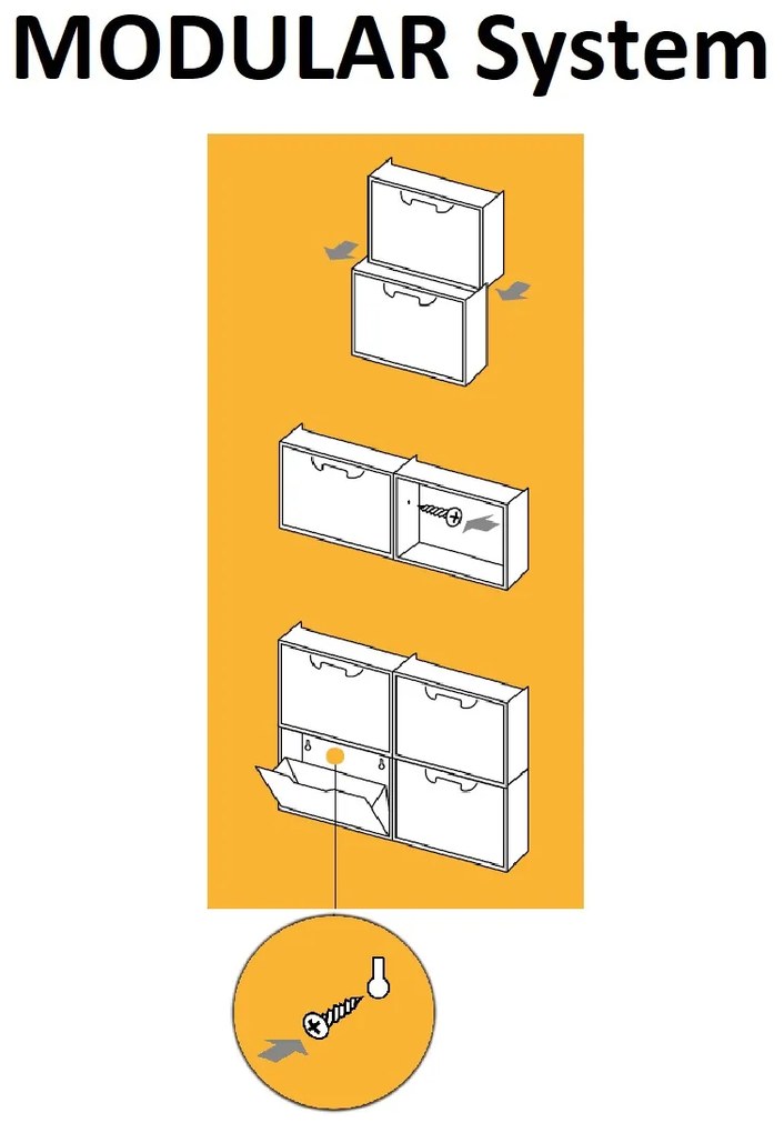 ARTPLAST Plastový botník RATTAN biely 51x17,3x40 cm