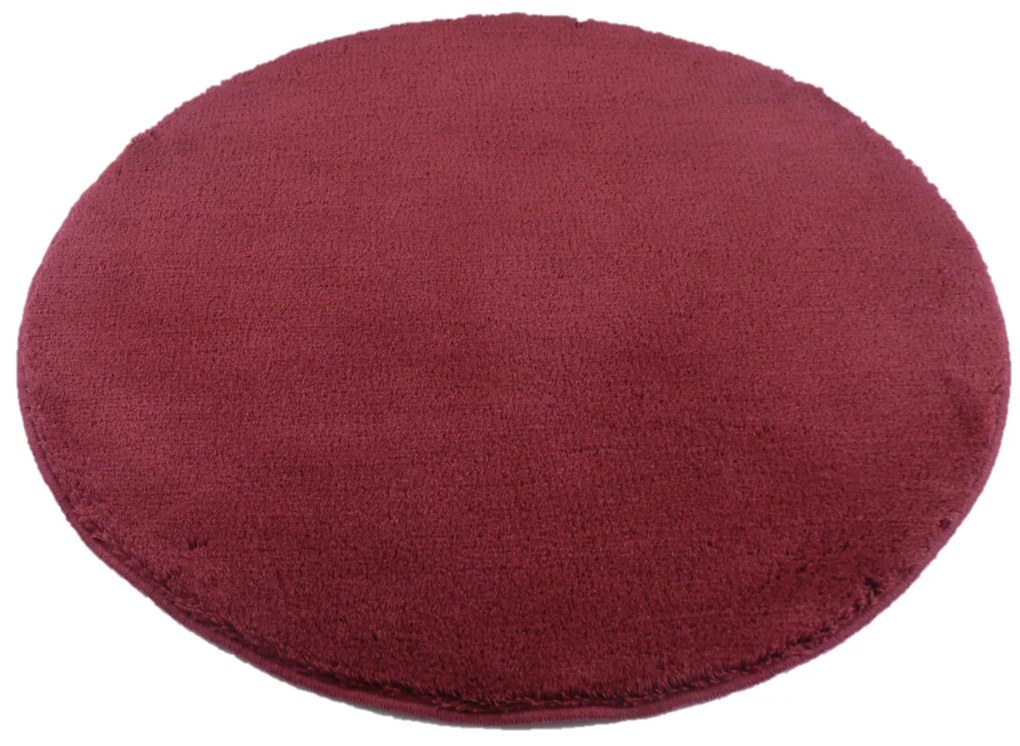 ROUTNER Kúpeľňová predložka COTTON Staroružová 20112 - Staroružová / Kruh Ø 90 cm 20112