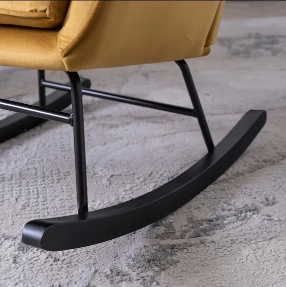 Kreslo ANTONIO hojdacie, béžová tkanina