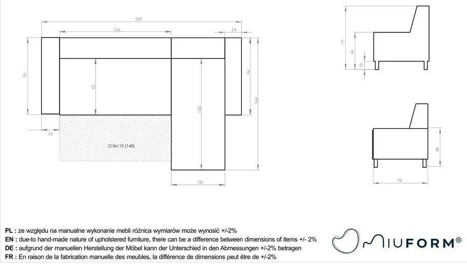 Námorníckymodrá rozkladacia variabilná rohová pohovka Miuform Dazzling Daisy