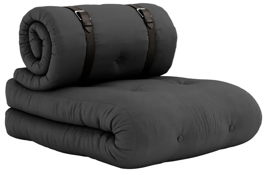 Rozkladacie kreslo Karup Design Buckle Up Dark Grey