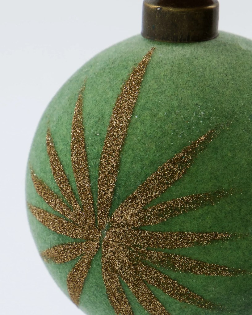 House Doctor Sklenené vianočné ozdoby Mint – set 4 ks