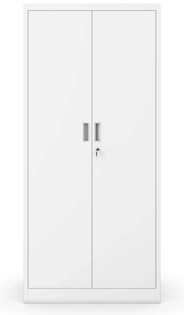 Kovová šatníková skriňa do šatní a chodieb JAN Compact 1750 x 800 x 400 mm, biela