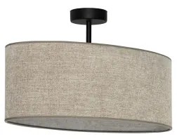 Duolla - Prisadený luster OVAL 1xE27/15W/230V hnedá