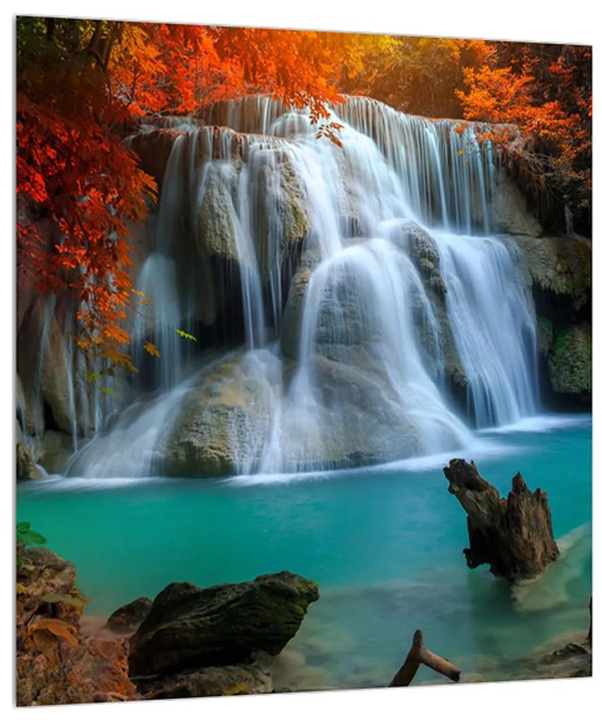Jesenný obraz vodopádov (30x30 cm)