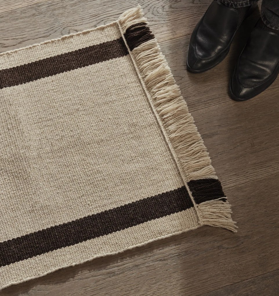 Ferm Living Calm Kelim off-white coffee 50 x 70 cm
