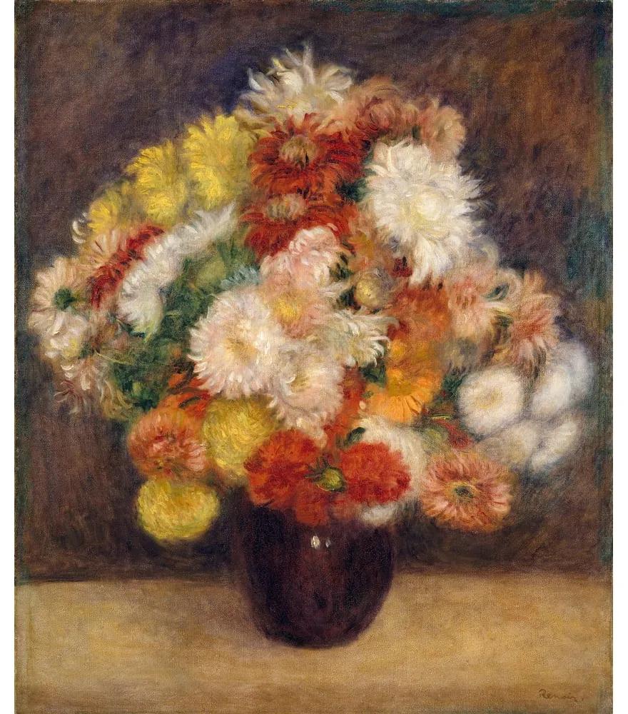 Reprodukcia obrazu Auguste Renoir - Bouquet of Chrysanthemums, 55 x 70 cm