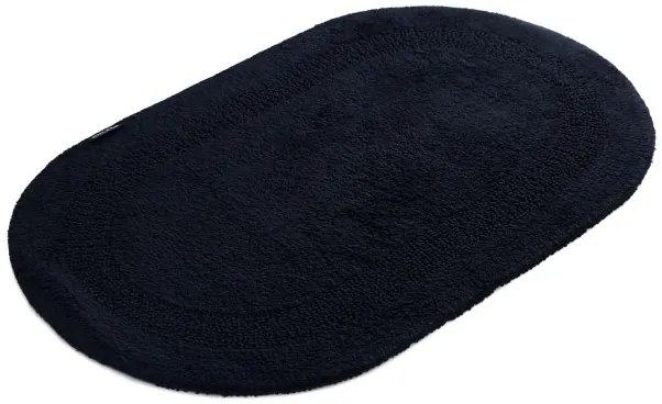 Kúpeľňový koberček Javo Cotton čierny ovál