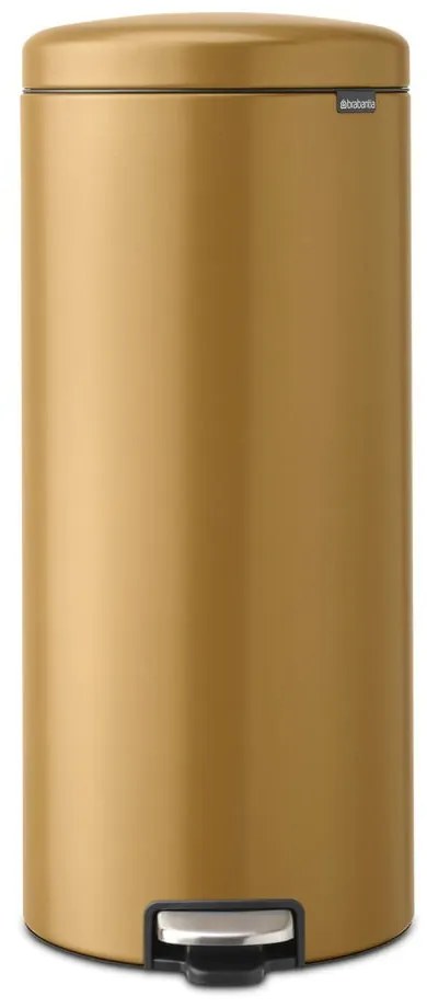 Nášľapný oceľový odpadkový kôš v zlatej farbe 30 l NewIcon – Brabantia