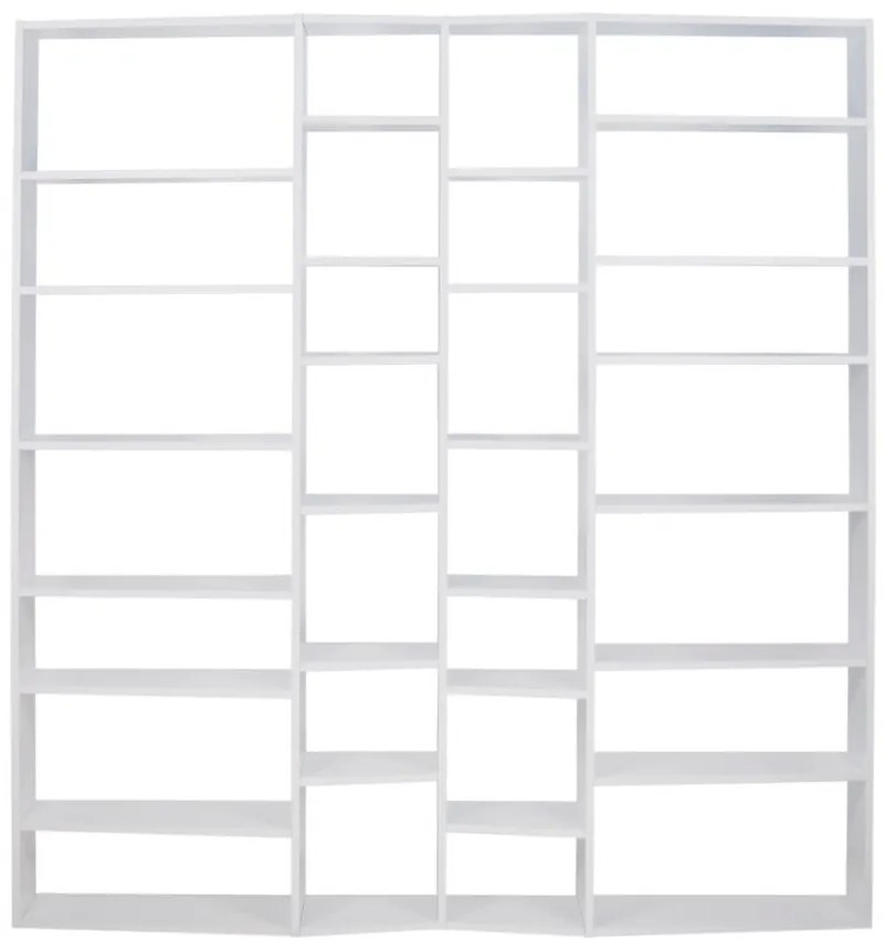 Biela knižnica 214x224 cm Valsa – TemaHome