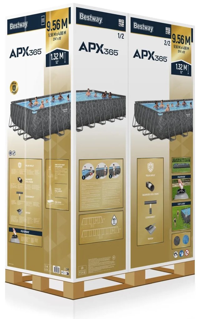 Rámový bazén 31FT 956x488x132cm APX 365 BESTWAY